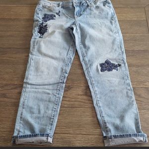 Silver Boyfriend Jeans